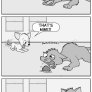 Dog eats hairball