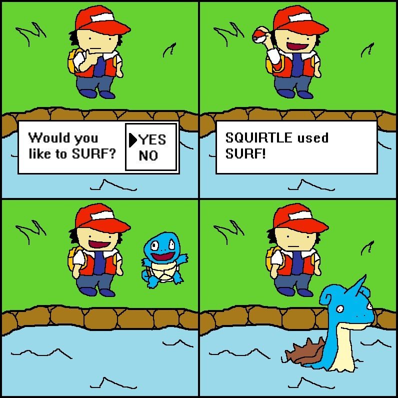 Squirtle! Use surf!