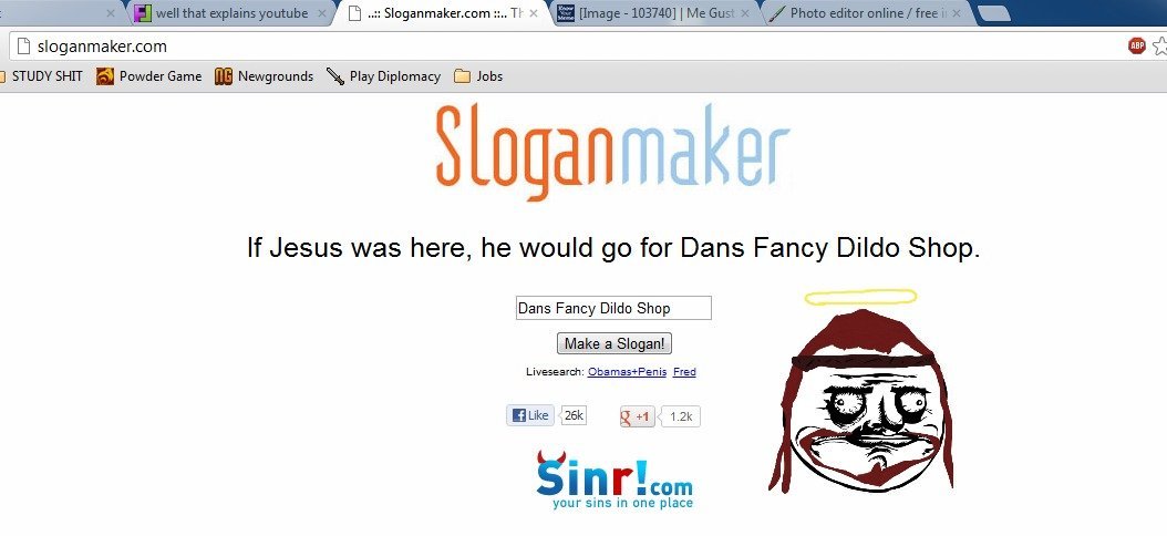 Jesus, you silly man you