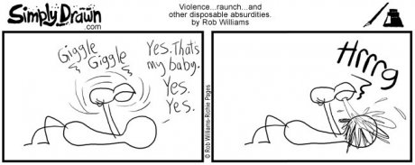 Baby giggle.