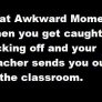 awkward moment
