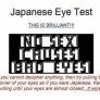 Jappense sight test