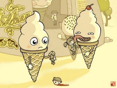 backward ice cream