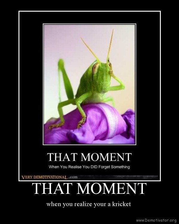 That moment