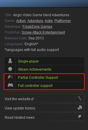 1 and a half full controller support