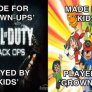 What kid's play now a days