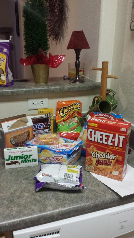My 18 year old sister went "grocery shopping"