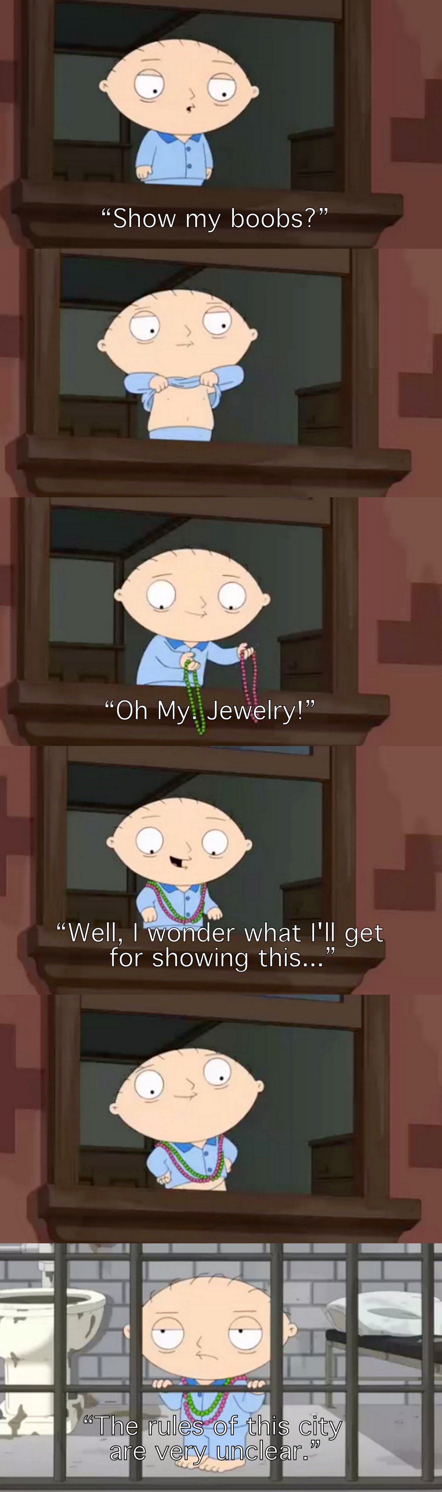 Stewie is right about New Orleans.
