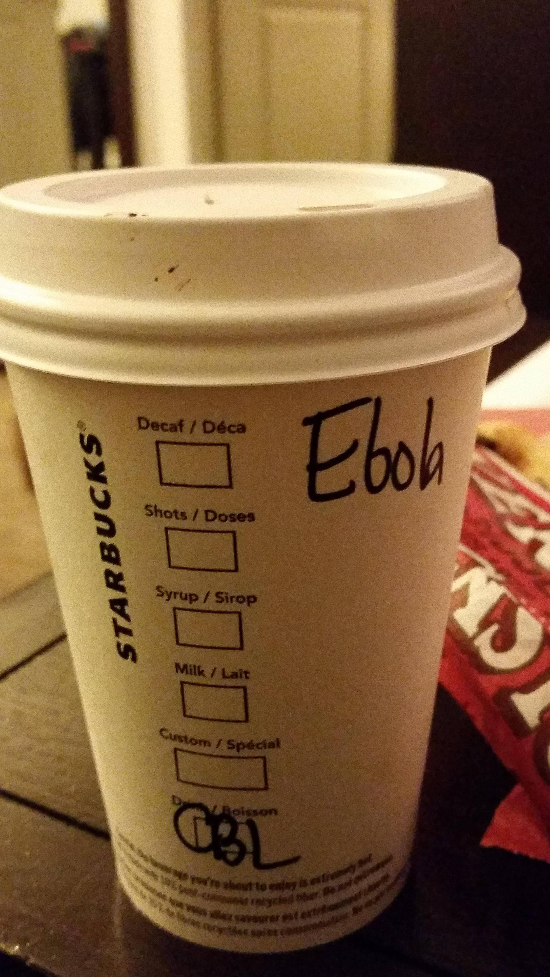 Went to Starbucks. My name is alona..