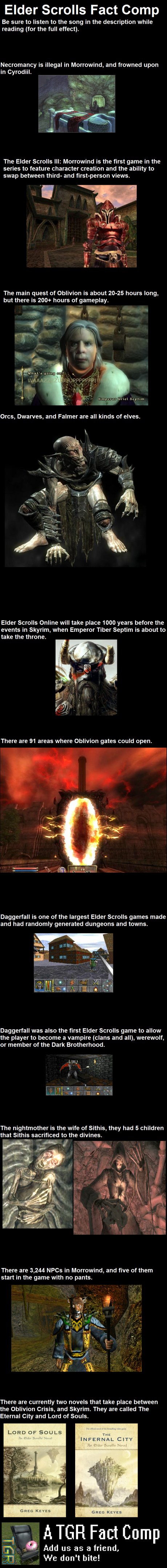 Elder Scrolls Fact Comp