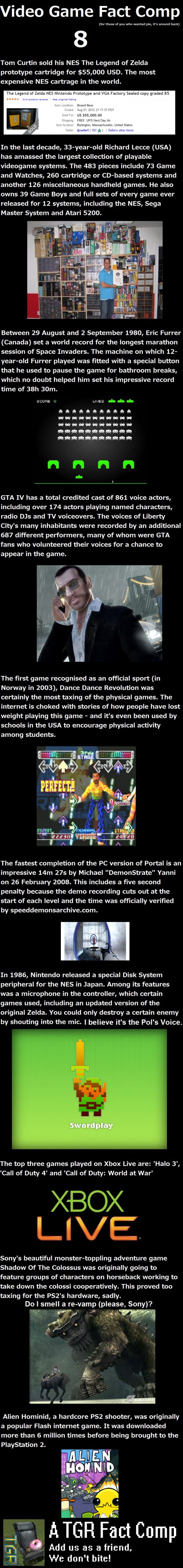Video Game Fact Comp 8!