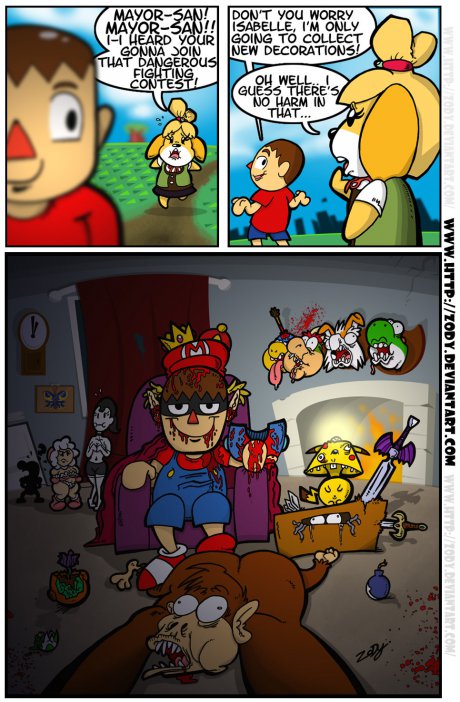 villager loves decorations