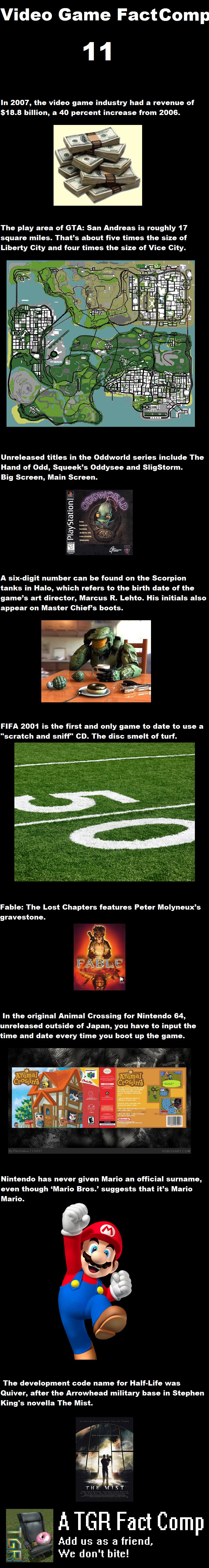 Video Game Fact Comp 11