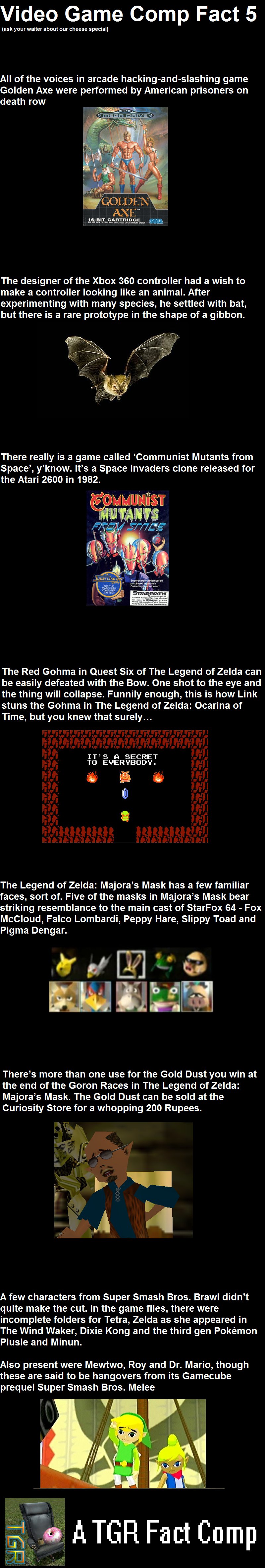 Video Game Fact Comp 5!
