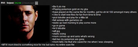 Good gal mom ruins it all...