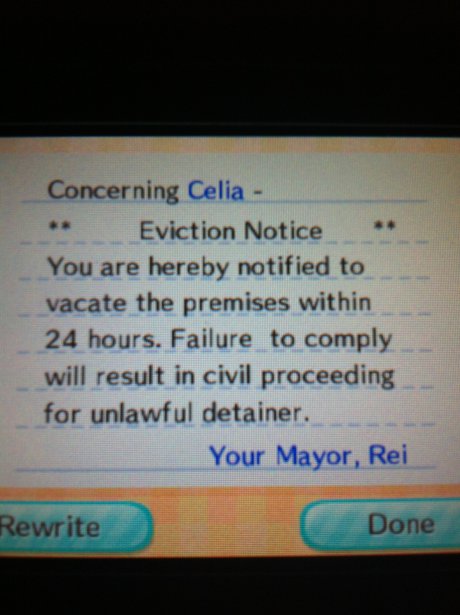 Animal Eviction New Leaf