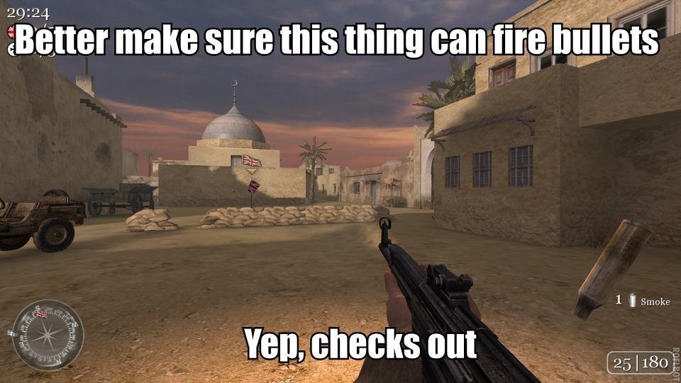 First time playing any FPS ever