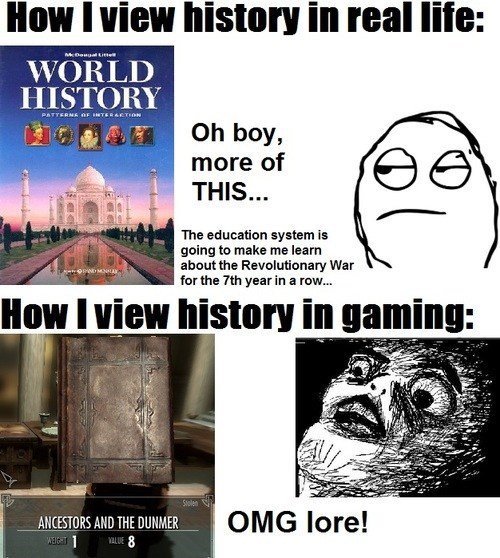 History: Video Games vs. IRL