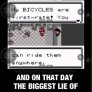 The greatest lie.