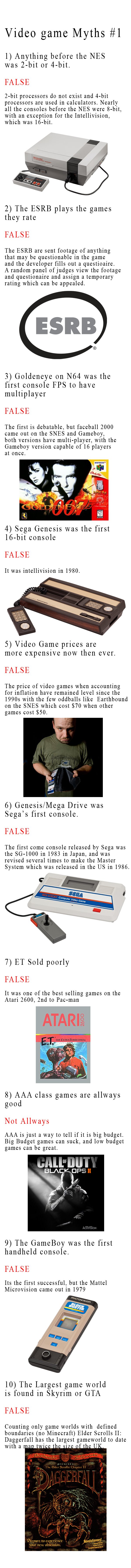 Video Game Myths