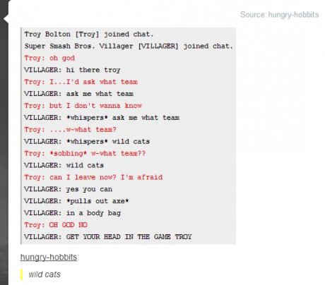 Who Can Escape From The Big Bad Villager