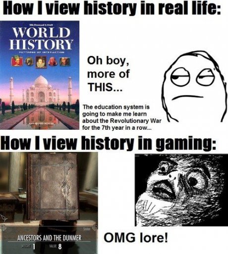 History: Video Games vs. IRL