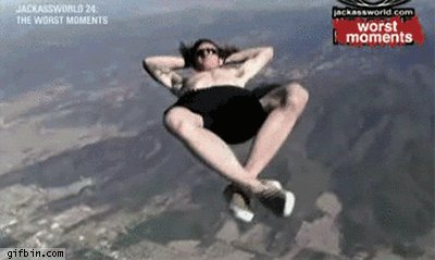 Jump without parachute