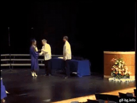 I graduate..