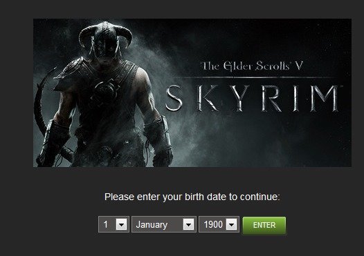 when steam asks me when I was born