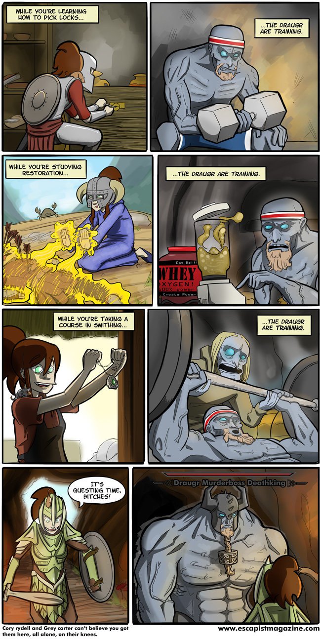 Training in skyrim