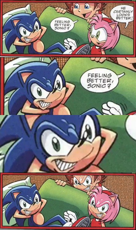 Feeling better, Sonic?