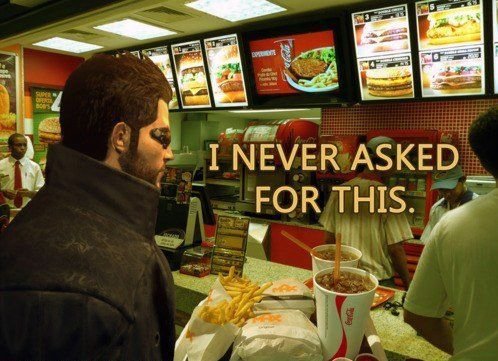 Deus Ex-tra value menu