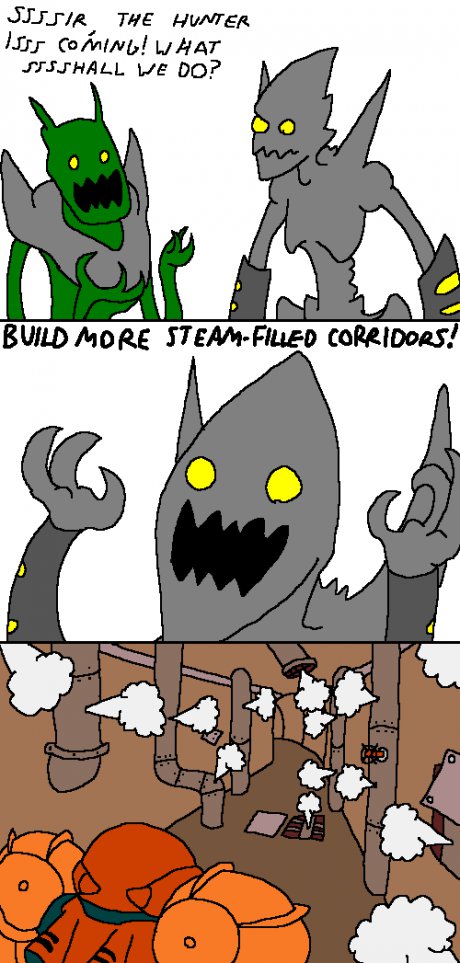 STEAM FILLED CORRIDORS!