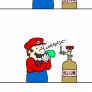 MARIO THINK OF THE CHILDREN'S EARS.