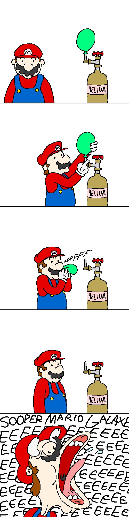 MARIO THINK OF THE CHILDREN'S EARS.