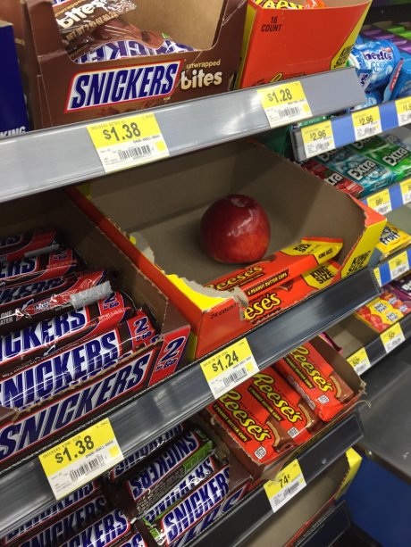 Someone lost a mental battle in Walmart today