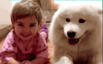 Incredibly Cute Picture Of A Baby Girl And Her Best Friend