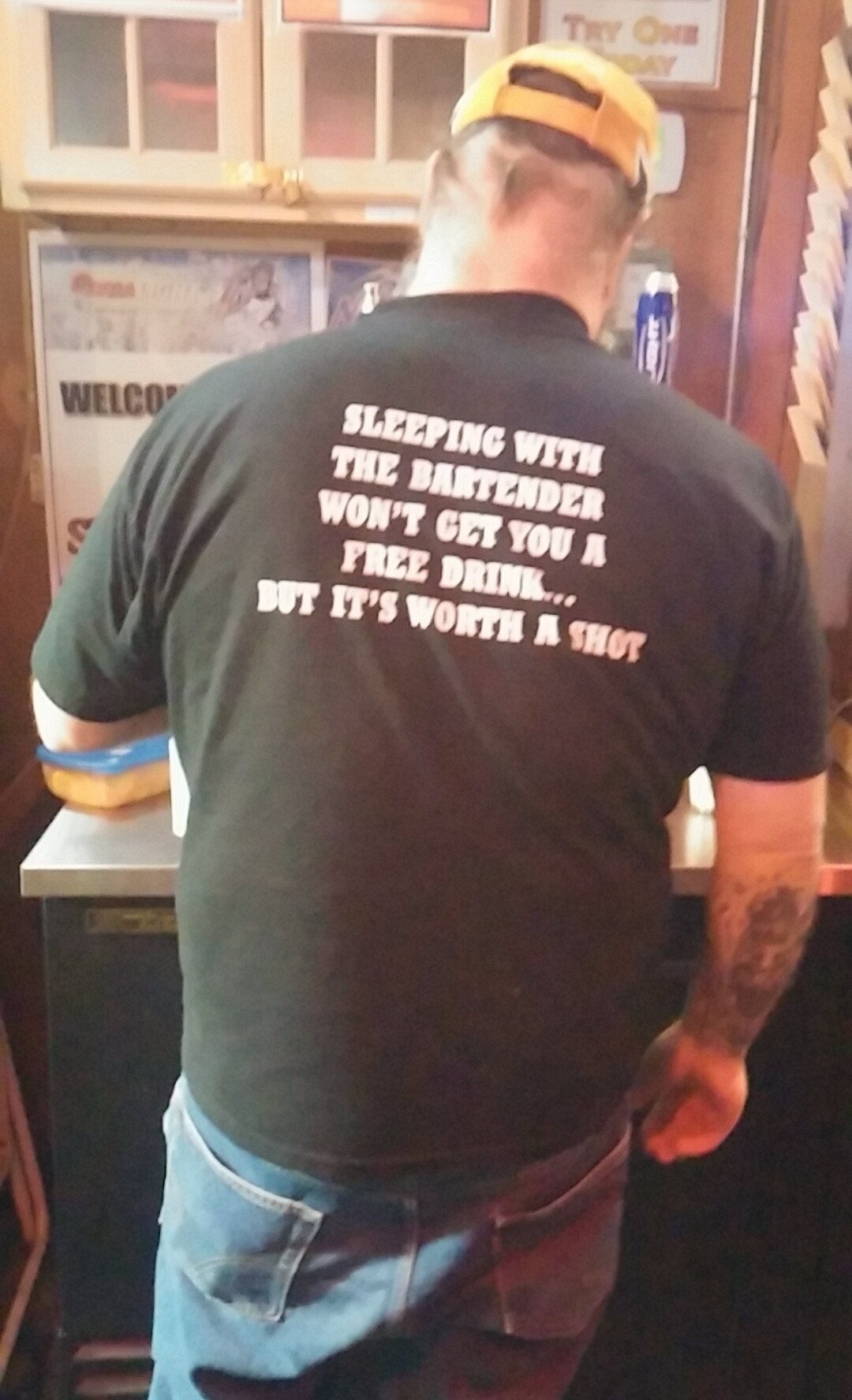 Classy bartender t-shirt is classy.