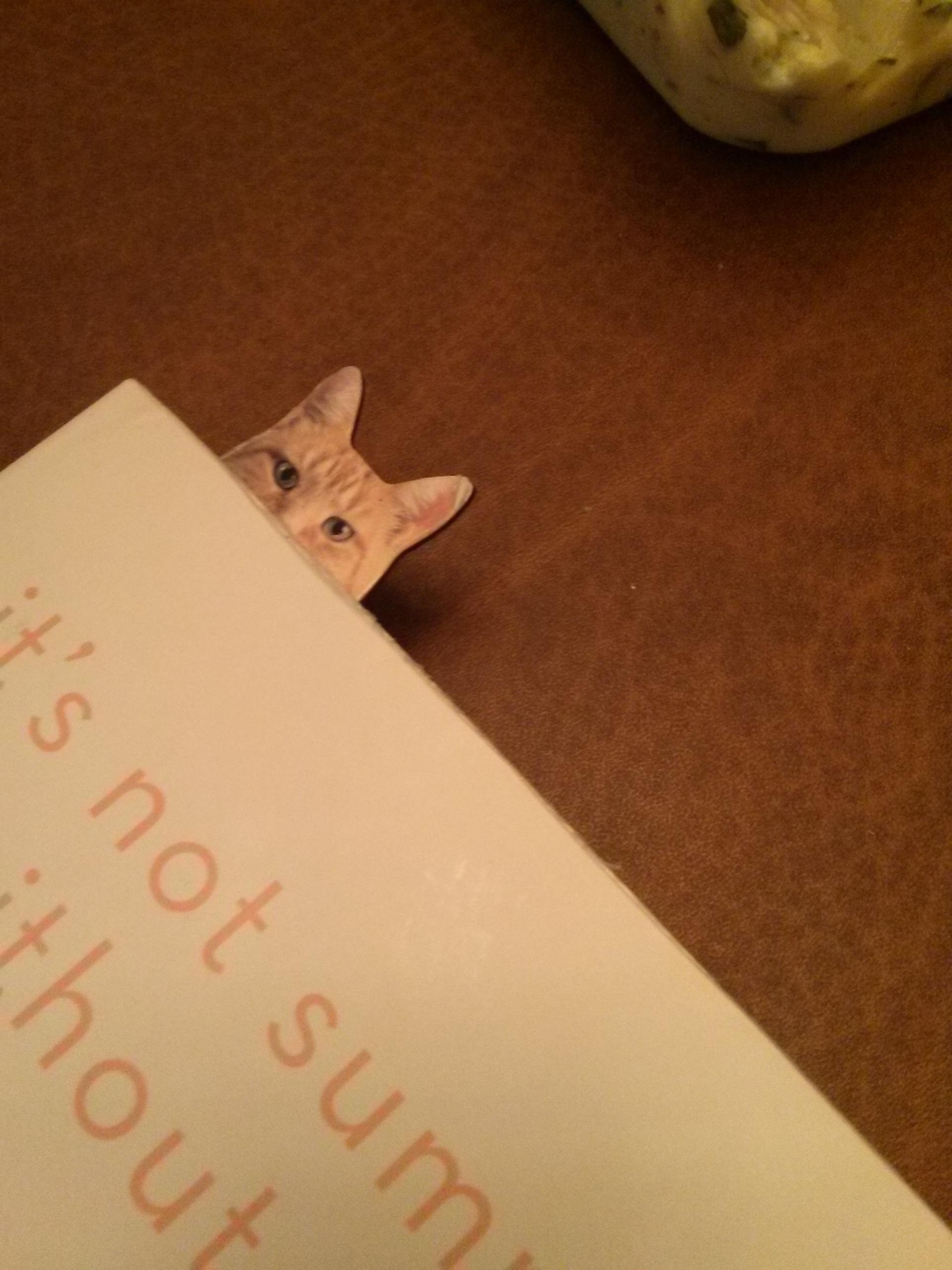 My girlfriend thinks her bookmark is hilarious.