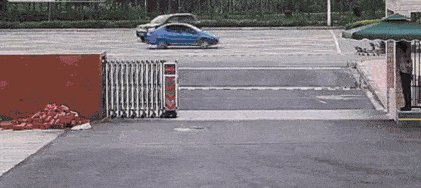 When a car crashes in front of a fire station