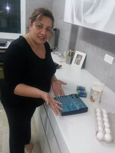 My mom bought mixer from the internet..