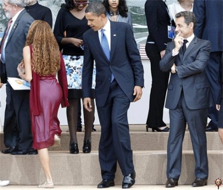 Obama Checking A Girl Out