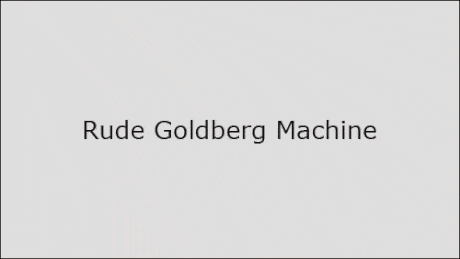 A Rude Goldberg device