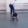 Baby leads modern dance