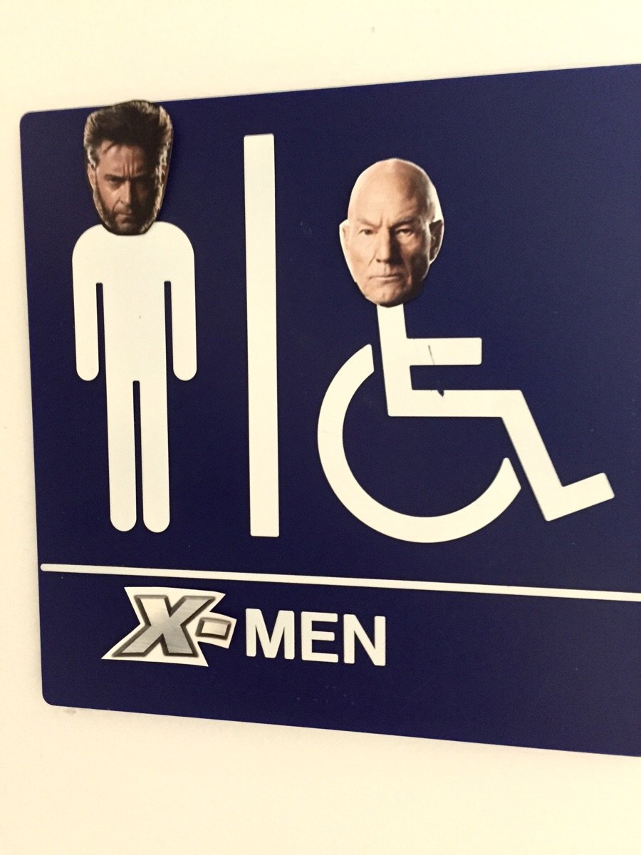 The men's room at my work....