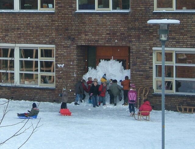 Kids work together to create eternal recess.
