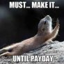 Opening my bank account after the holidays.