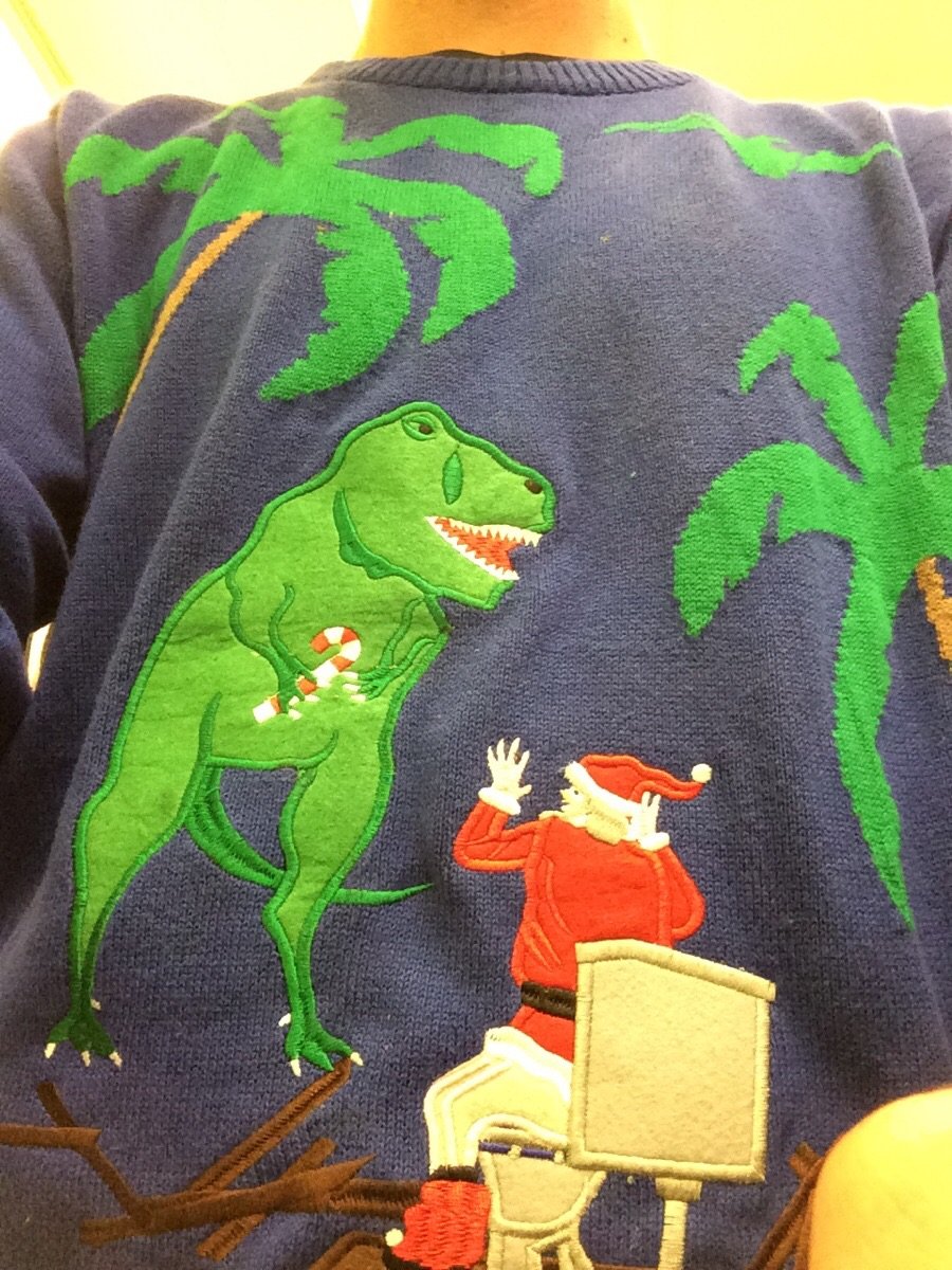 Mom bought me this Christmas sweater...I can't even...