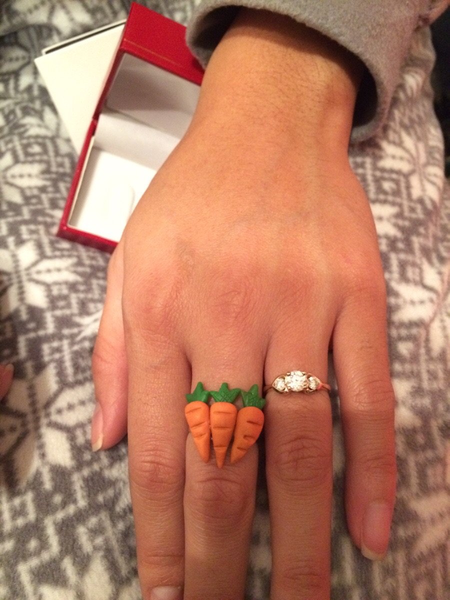I got my gf a 3ct ring for Christmas. She was not happy