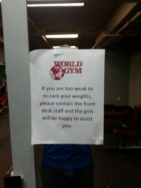 My new gym is so thoughtful